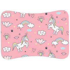 Cute-unicorn-seamless-pattern Velour Seat Head Rest Cushion by Vaneshart