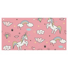 Cute-unicorn-seamless-pattern Banner And Sign 4  X 2  by Vaneshart