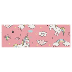 Cute-unicorn-seamless-pattern Banner And Sign 12  X 4  by Vaneshart