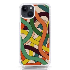 Snake Stripes Intertwined Abstract Iphone 14 Tpu Uv Print Case by Vaneshop