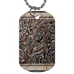 Zebra Abstract Background Dog Tag (two Sides) by Vaneshop