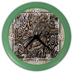 Zebra Abstract Background Color Wall Clock Front