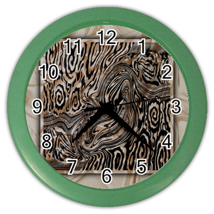 Zebra Abstract Background Color Wall Clock