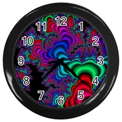 Abstract Piece Color Wall Clock (black) by Vaneshop