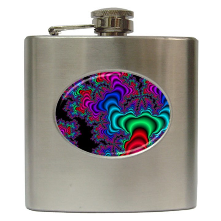 Abstract Piece Color Hip Flask (6 oz)