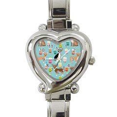 Chihuahua Bubble Kawaii Boba Tea Cute Dog Heart Italian Charm Watch by Wav3s