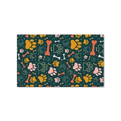 Dog Paw Colorful Fabrics Digitally Sticker (rectangular) by Wav3s