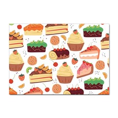 Seamless Pattern Hand Drawing Cartoon Dessert And Cake Sticker A4 (100 Pack) by Wav3s