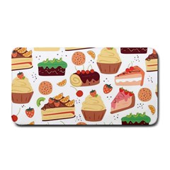 Seamless Pattern Hand Drawing Cartoon Dessert And Cake Medium Bar Mat by Wav3s