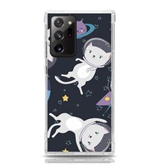 Space Cat Illustration Pattern Astronaut Samsung Galaxy Note 20 Ultra Tpu Uv Case by Wav3s