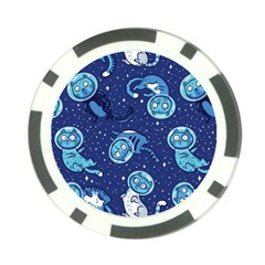 Cat Spacesuit Space Suit Astronaut Pattern Poker Chip Card Guard by Wav3s