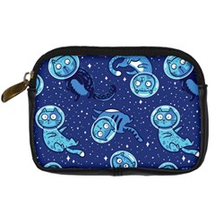 Cat Spacesuit Space Suit Astronaut Pattern Digital Camera Leather Case by Wav3s