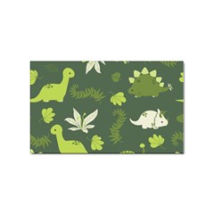 Cute Dinosaur Pattern Sticker Rectangular (100 Pack) by Wav3s