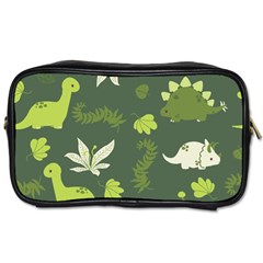 Cute Dinosaur Pattern Toiletries Bag (two Sides) by Wav3s