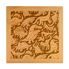 Dino Kawaii Wood Photo Frame Cube by Wav3s