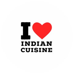 I Love Indian Cuisine Wooden Bottle Opener (round) by ilovewhateva