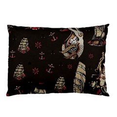 Vintage Tattoos Nautical Pillow Case (two Sides) by Vaneshop