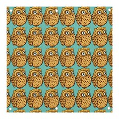 Owl Bird Pattern Banner And Sign 3  X 3  by Vaneshop