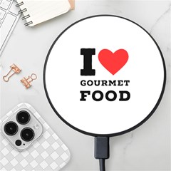 I Love Gourmet Food Wireless Fast Charger(black) by ilovewhateva