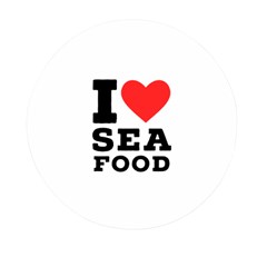 I Love Sea Food Mini Round Pill Box (pack Of 5) by ilovewhateva