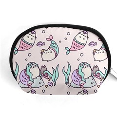 Cartoon Cat Cute Animal Design Drawing Illustration Kawaii Accessory Pouch (medium) by Grandong