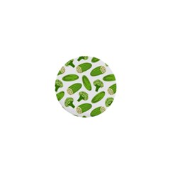 Vegetable Pattern With Composition Broccoli 1  Mini Magnets by Grandong