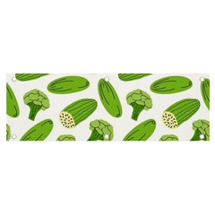 Vegetable Pattern With Composition Broccoli Banner And Sign 6  X 2  by Grandong