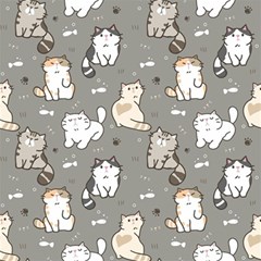 Cute Cat Pattern Cartoon Play Mat (rectangle) by Cowasu