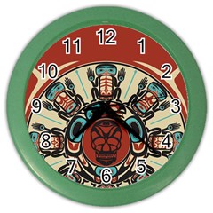 Skull Grateful Dead Phone Gratefuldead Color Wall Clock by Cowasu