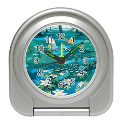 Psychedelic Adventure Travel Alarm Clock by Cowasu