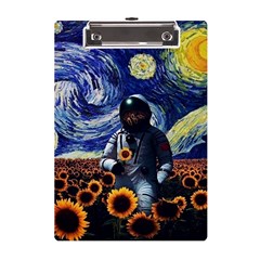 Starry Surreal Psychedelic Astronaut Space A5 Acrylic Clipboard by Cowasu