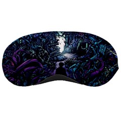 Horror Psychedelic Art Sleeping Mask by Cowasu