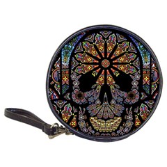 Skull Death Mosaic Artwork Stained Glass Classic 20-cd Wallets by Cowasu