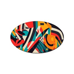 Colorful Abstract Sticker Oval (100 Pack) by Jack14