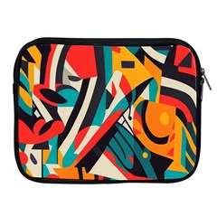 Colorful Abstract Apple Ipad 2/3/4 Zipper Cases by Jack14