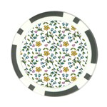 Flower Floral Pattern Poker Chip Card Guard (10 pack) Back