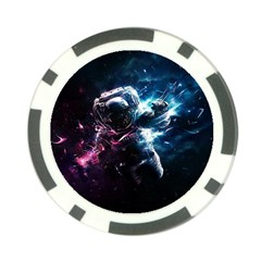 Psychedelic Astronaut Trippy Space Art Poker Chip Card Guard (10 Pack) by Bangk1t