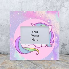 Unicorn Stitch White Box Photo Frame 4  X 6  by Bangk1t