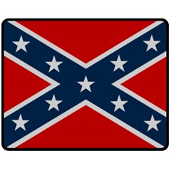 Rebel Flag  Two Sides Fleece Blanket (medium) by Jen1cherryboot88