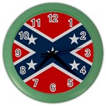 Rebel flag  Color Wall Clock Front