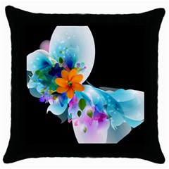  Black Throw Pillow Case by Intrinketly777