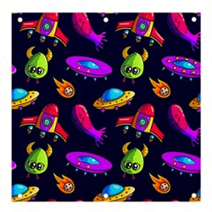 Space Pattern Banner And Sign 4  X 4  by Amaryn4rt