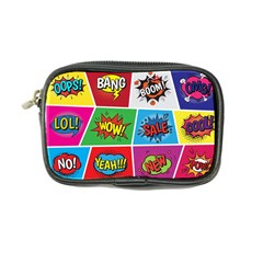 Pop Art Comic Vector Speech Cartoon Bubbles Popart Style With Humor Text Boom Bang Bubbling Expressi Coin Purse by Amaryn4rt