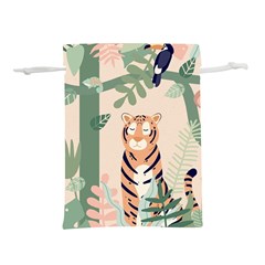 Kids Animals & Jungle Friends Lightweight Drawstring Pouch (m) by Ravend