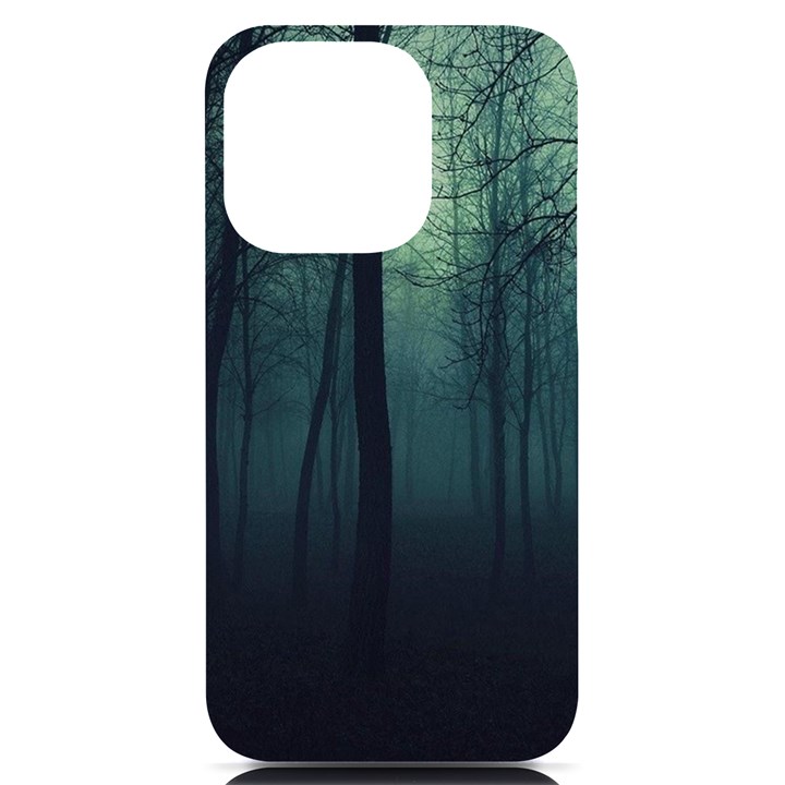 Dark Forest iPhone 14 Pro Black UV Print Case