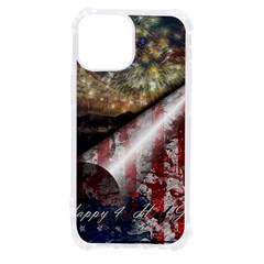 Independence Day Background Abstract Grunge American Flag Iphone 13 Mini Tpu Uv Print Case by Ravend