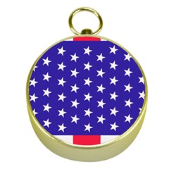 Usa Independence Day July Background Gold Compasses by Vaneshop