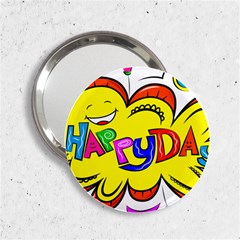 Happy Happiness Child Smile Joy 2 25  Handbag Mirrors by Celenk