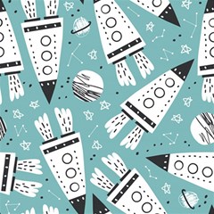 Cute-seamless-pattern-with-rocket-planets-stars Play Mat (rectangle) by uniart180623