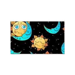 Seamless-pattern-with-sun-moon-children Sticker (rectangular) by uniart180623